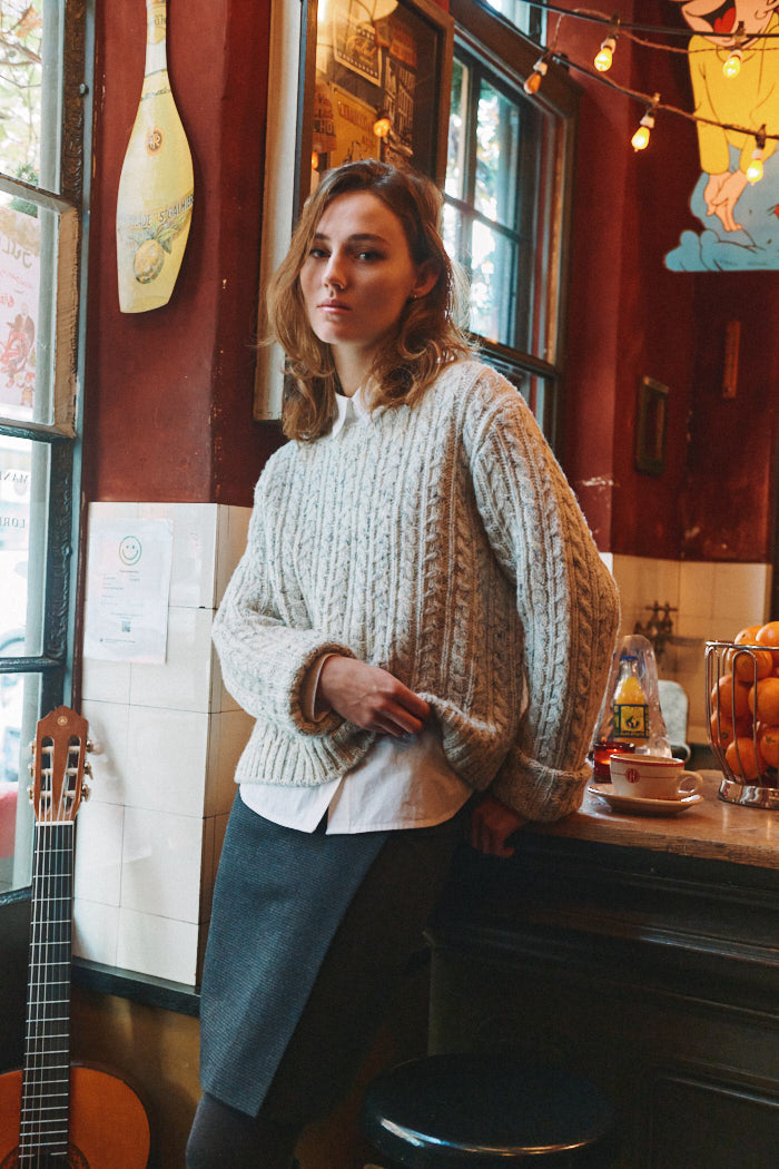 Basic Apparel Asta Sweater Sweaters 904 Dutch Blue